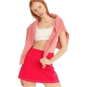 NWT J. Crew CloudStretch High Rise Sports Skirt - Bundle of Pink and White